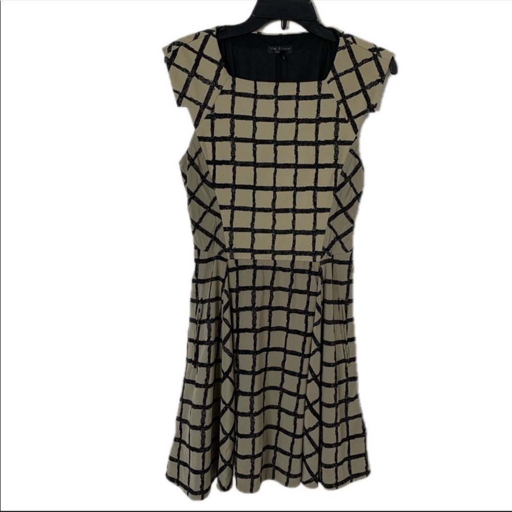 Rag & Bone Silk Blend Fit and Flare Dress